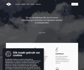 Slik.eu(Fullservice internetbureau Rotterdam voor websites en webapplicaties) Screenshot
