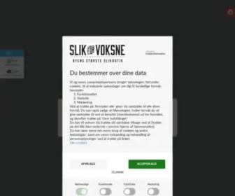 Slikforvoksne.dk(SLIK FOR VOKSNE) Screenshot