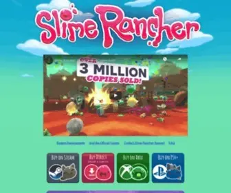 Slimerancher.com(Slime Rancher) Screenshot
