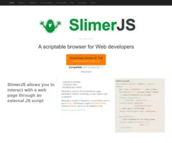 Slimerjs.org(Slimerjs) Screenshot
