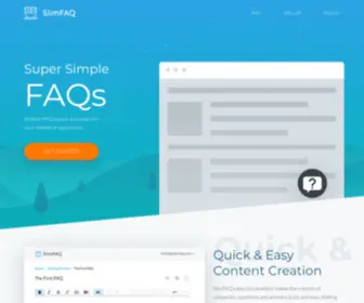 Slimfaq.com(Super Simple FAQs) Screenshot