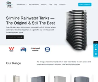 Slimlinerainwatertanks.com.au(Slimline Water Tanks Melbourne (We Invented The Shape)) Screenshot