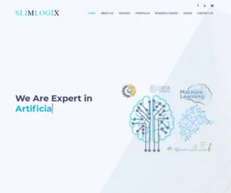 Slimlogix.com(B-data software business template or data science and analysis template) Screenshot