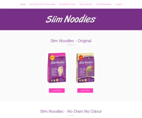 Slimnoodles.co.uk(Slim Noodles) Screenshot