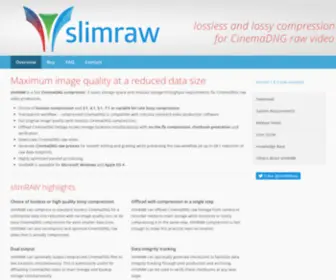 Slimraw.com(CinemaDNG Lossless and Lossy Compressor for Windows and Mac) Screenshot