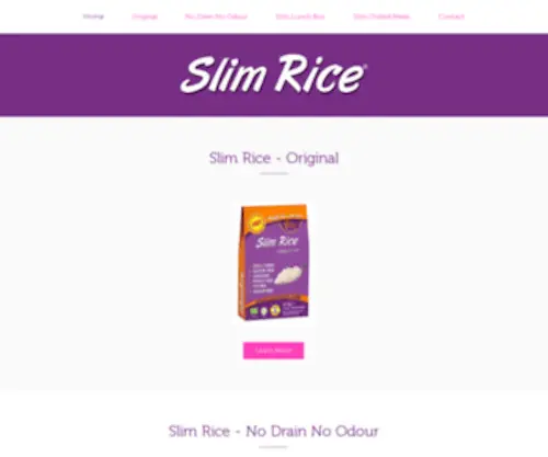 Slimrice.co.uk(Website) Screenshot