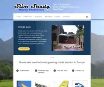 Slimshady.co.za(Shade Sails) Screenshot