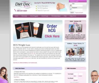 Slimspamedical.com(HCG Injections) Screenshot