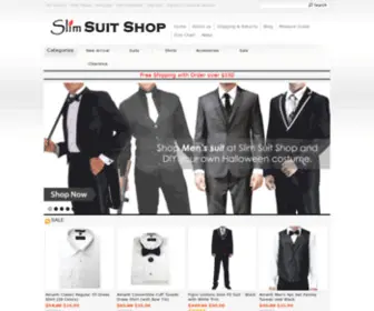 Slimsuitshop.com(Men's Slim Suit Shop) Screenshot