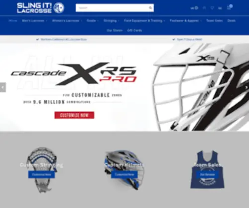 Slingitlacrosse.com(Lacrosse Company) Screenshot