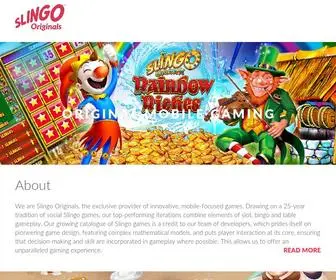 Slingooriginals.com Screenshot