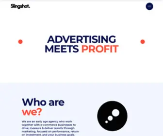 Slingshotads.com(Advertising meets Scale & Profit) Screenshot