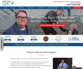 Slipandfall.com(Indiana slip & fall lawyer) Screenshot