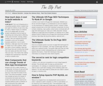 Slippost.com(Your Partner To Succeed In Online Marketing) Screenshot