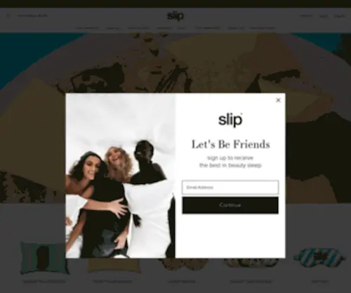 Slipsilkpillowcase.com(Slip®) Screenshot