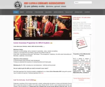 Slla.org.lk(Sri Lanka Library Association) Screenshot