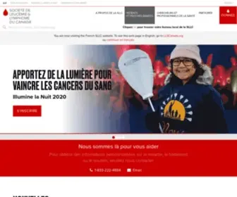 SLlcanada.org(La Société de leucémie et lymphome du Canada) Screenshot