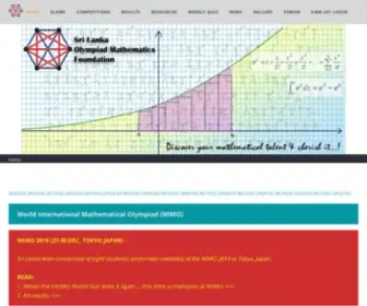 Slmathsolympiad.org(Sri Lanka Olympiad Mathematics Foundation) Screenshot