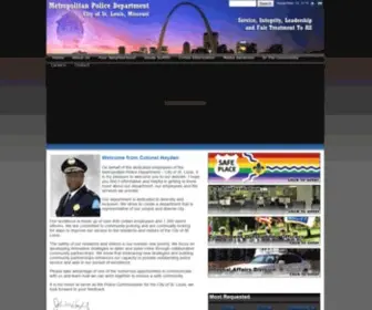 SLMPD.org(Official Website of the Metropolitan Police Department) Screenshot