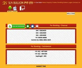 SLnbullion.in(Sln Bullion) Screenshot