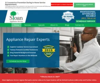 Sloanappliance.com(Why Choose Sloan Appliance Service For Your Appliance Repairs) Screenshot