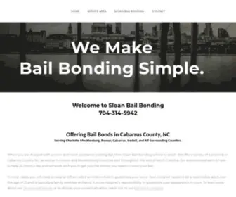 Sloanbailbonding.com(Bail Bonds) Screenshot