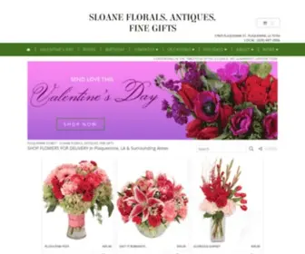 Sloaneflorals.com(Plaquemine Florist) Screenshot