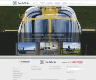 Sloanehelicopters.com(Sloane Helicopters located at Sywell Aerodrome Northamptonshire) Screenshot