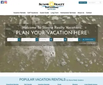Sloanevacations.com(Ocean Isle Beach Vacation Rentals) Screenshot