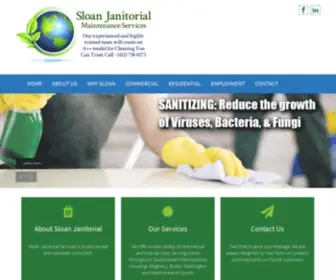 Sloanjanitorialpgh.com(Our experienced and highly trained team will create an A) Screenshot