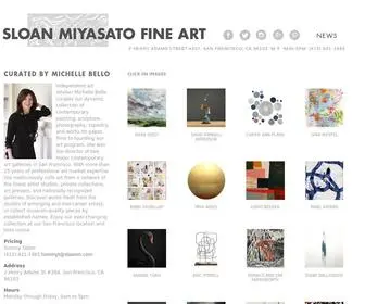 Sloanmiyasatofineart.com(Sloan Miyasato Fine Art) Screenshot