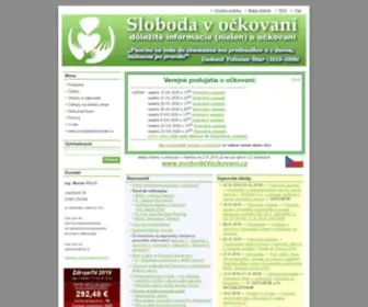 Slobodavockovani.sk(Sloboda v očkovaní) Screenshot