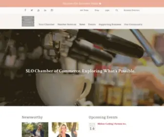 Slochamber.org(San Luis Obispo Chamber of Commerce) Screenshot