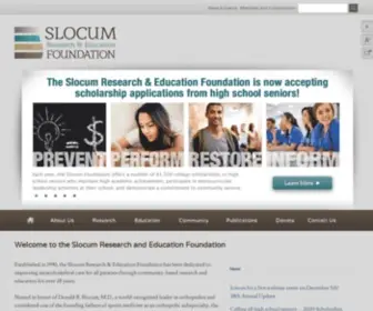 Slocumfoundation.org(Slocum Research and Education Foundation) Screenshot