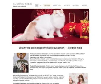 Slodkie-Misie.pl(Hodowla kotów szkockich) Screenshot