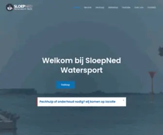 Sloepnedwatersport.nl(Watersport, sloepen, boten Friesland) Screenshot