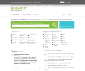 Sloexport.si(Export and exporters from Slovenia) Screenshot