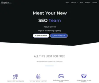 Slogsite.com(Build a stunning site today We make it easy for you to create a comprehensive and modern website) Screenshot