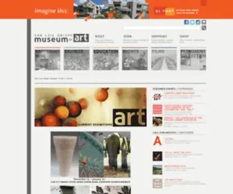Sloma.org(The San Luis Obispo Museum of Art &quot;SLOMA&quot;) Screenshot