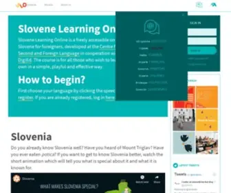 Slonline.si(Slovene Learning Online) Screenshot