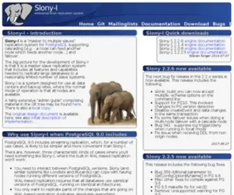 Slony.info(Slony-I) Screenshot
