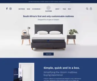 Sloom.co.za(Sloom Mattress South Africa) Screenshot