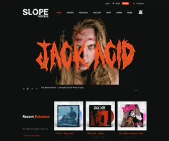 Sloperecords.com(Slope Records) Screenshot