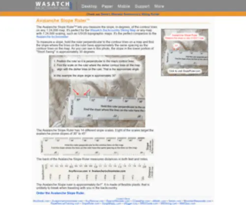 Sloperuler.com(Avalanche Slope Ruler) Screenshot