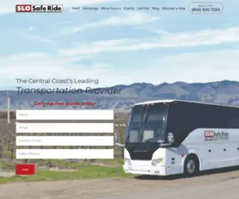 Slosaferide.com(Central Coast's Leading Transportation Service) Screenshot