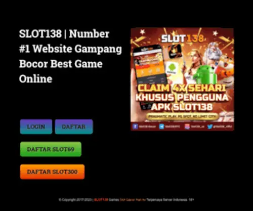 Slot138.site(Slot 138 site) Screenshot