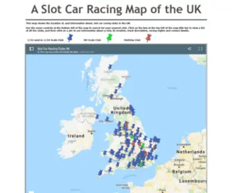 Slotcarmap.co.uk(Slot Car Racing Map uk) Screenshot