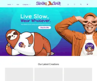 Sloth-Cloth.com(Live Slow) Screenshot