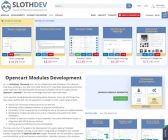 Sloth-Dev.com(OpenCart Modules Development) Screenshot