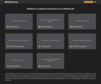 Slothman.dev(slothman) Screenshot